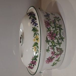 Royal worcester herbs wild thyme and black mustard patterns  with lid